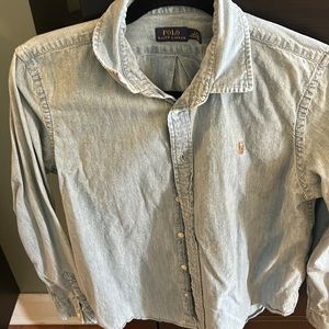 Polo chambray button down size large